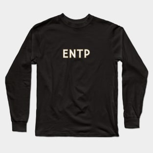 Myers Briggs Typography ENTP Long Sleeve T-Shirt